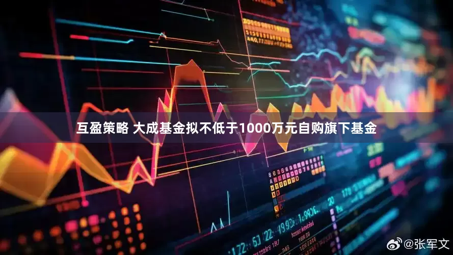 互盈策略 大成基金拟不低于1000万元自购旗下基金