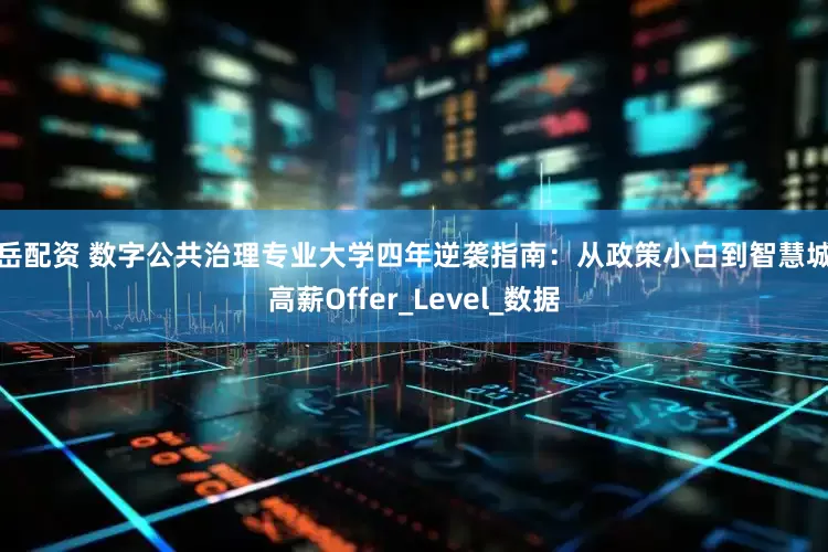 鸿岳配资 数字公共治理专业大学四年逆袭指南：从政策小白到智慧城市高薪Offer_Level_数据