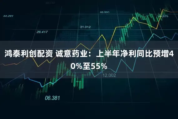 鸿泰利创配资 诚意药业：上半年净利同比预增40%至55%
